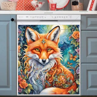 Preview of Beautiful Bohemian Fox magnet.