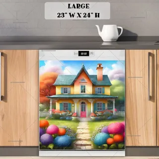 Preview of The Cotton Candy Cottage magnet in Large size.