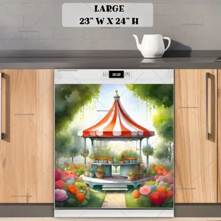 Preview of Pretty Flower Gazebo magnet in Large size.