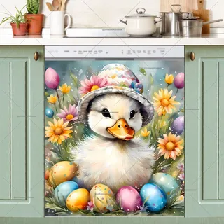 Preview of Easter Duck in Hat magnet.