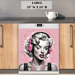 Preview of Abstract Marilyn Monroe magnet in Large size.