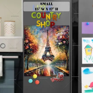 Preview of Beautiful Blooming Summer in Paris magnet in Small size.