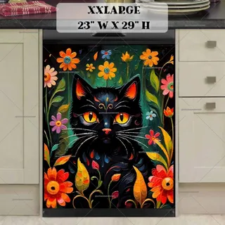 Preview of Folklore Cat in the Garden magnet in XX Large size.