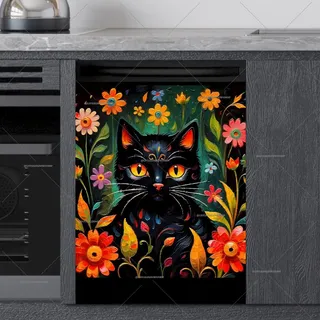 Preview of Folklore Cat in the Garden magnet.