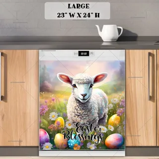 Preview of Little Easter Lamb magnet in Large size.