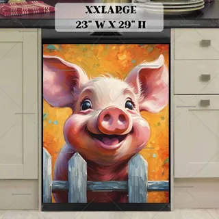 Preview of Little Farmhouse Piglet magnet in XX Large size.