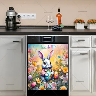 Preview of Too Hip to Hop Bunny magnet.