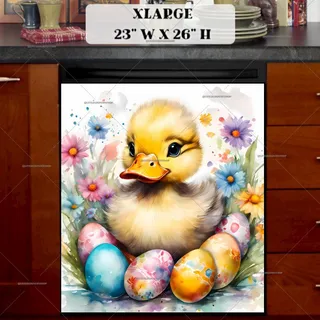 Preview of Easter Baby Duck magnet in Extra Large size.