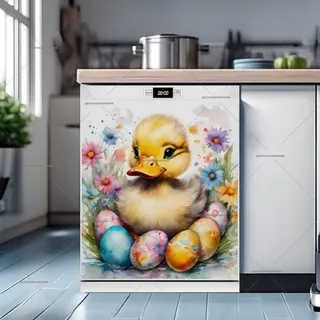 Preview of Easter Baby Duck magnet.