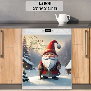 Preview of Scandinavian Christmas Gnome magnet in Large size.