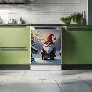 Preview of Scandinavian Christmas Gnome magnet.