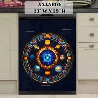 Preview of Stained Glass Galaxy magnet in XX Large size.