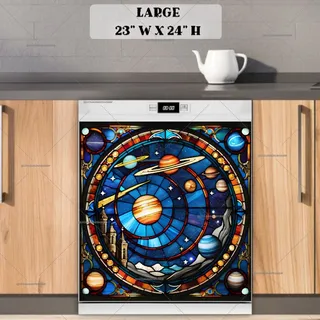 Preview of Stained Glass Galaxy magnet in Large size.