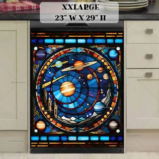 Preview of Stained Glass Galaxy magnet in XX Large size.