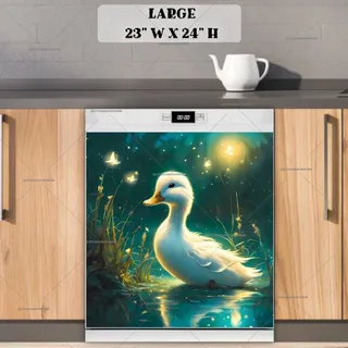 Preview of Little Duck and Fireflies magnet in Large size.