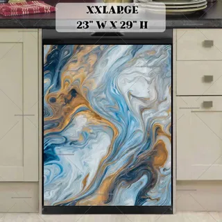 Preview of Beautiful Blue Marble Pattern magnet in XX Large size.