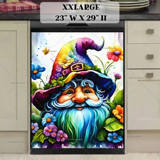 Preview of Cute Spring Gnome magnet in XX Large size.