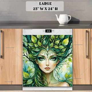 Preview of Beautiful Tree Woman Portrait magnet in Large size.