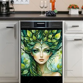 Preview of Beautiful Tree Woman Portrait magnet.