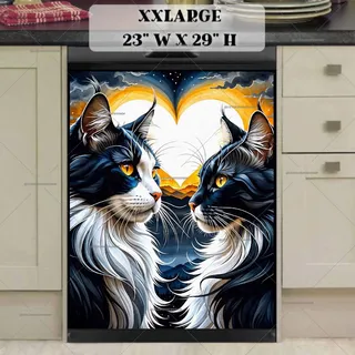 Preview of Cute Cats in Love magnet in XX Large size.