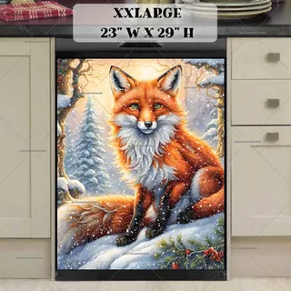 Preview of Fox in the Snowy Forest magnet in XX Large size.