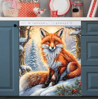 Preview of Fox in the Snowy Forest magnet.