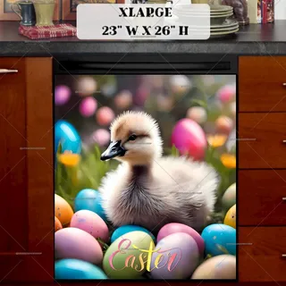 Preview of Easter Goose Baby magnet in Extra Large size.