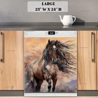Preview of Gorgeous Native Horse magnet in Large size.