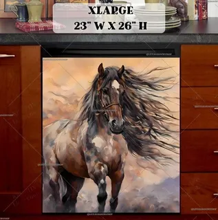 Preview of Gorgeous Native Horse magnet in Extra Large size.