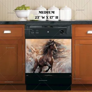 Preview of Brown Native Horse magnet in Medium size.