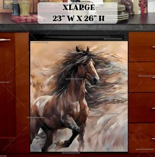 Preview of Brown Native Horse magnet in Extra Large size.