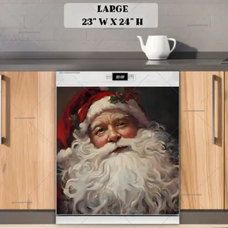 Preview of Stunning Santa Portrait magnet in Large size.