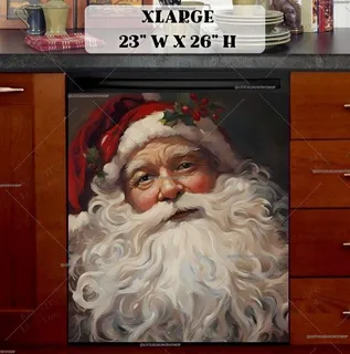 Preview of Stunning Santa Portrait magnet in Extra Large size.