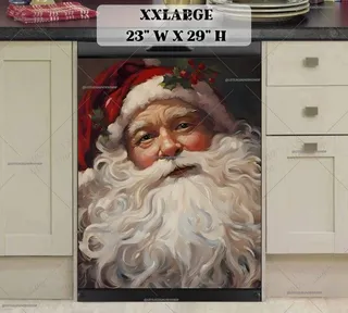 Preview of Stunning Santa Portrait magnet in XX Large size.