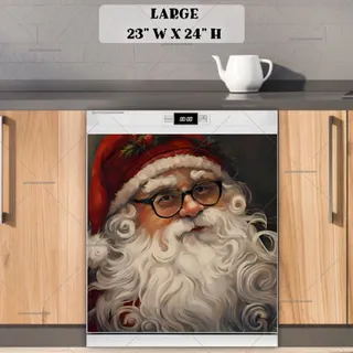 Preview of Santa Claus in Eyeglasses magnet in Large size.