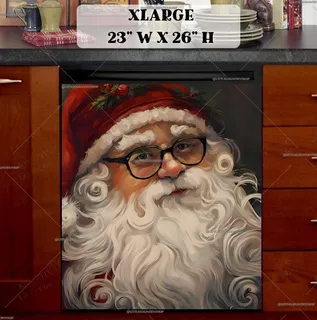 Preview of Santa Claus in Eyeglasses magnet in Extra Large size.