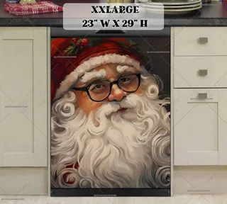 Preview of Santa Claus in Eyeglasses magnet in XX Large size.