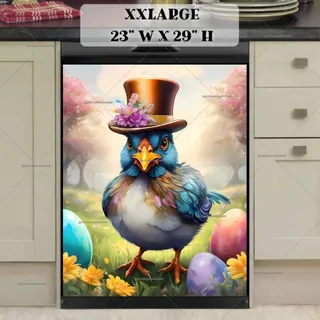 Preview of Easter Bird in Top Hat magnet in XX Large size.