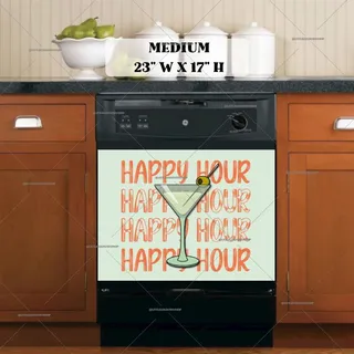 Preview of Happy Hour Martini magnet in Medium size.