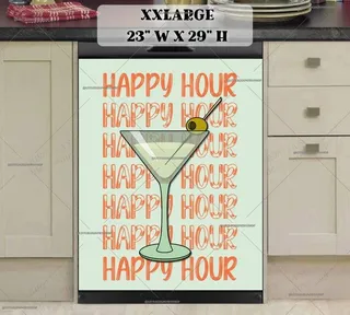 Preview of Happy Hour Martini magnet in XX Large size.