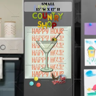 Preview of Happy Hour Martini magnet in Small size.