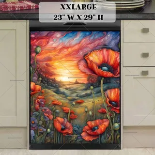 Preview of Countryside Poppy Field magnet in XX Large size.