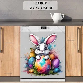 Preview of Funny Easter Bunny magnet in Large size.