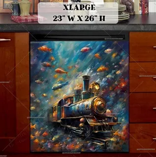 Preview of Locomotive in the Ocean magnet in Extra Large size.