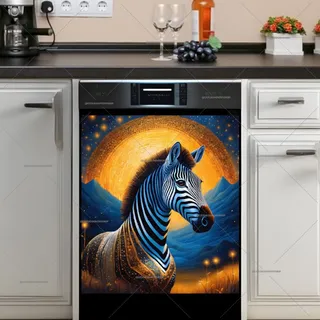 Preview of Beautiful Zebra in the Moonlight magnet.