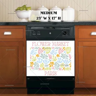 Preview of Flower Market Paris Matisse Poster magnet in Medium size.