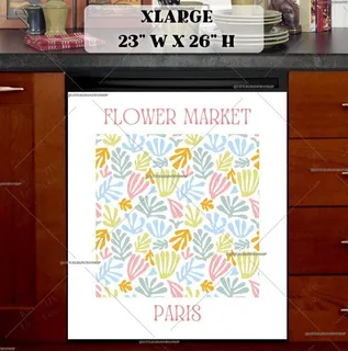 Preview of Flower Market Paris Matisse Poster magnet in Extra Large size.