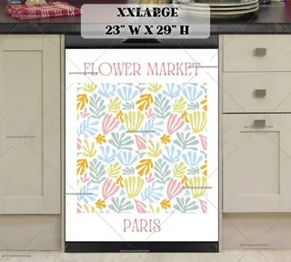 Preview of Flower Market Paris Matisse Poster magnet in XX Large size.