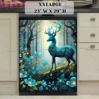 Preview of Gorgeous Fantasy Deer magnet in XX Large size.