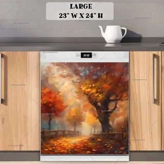 Preview of Foggy Autumn Evening magnet in Large size.